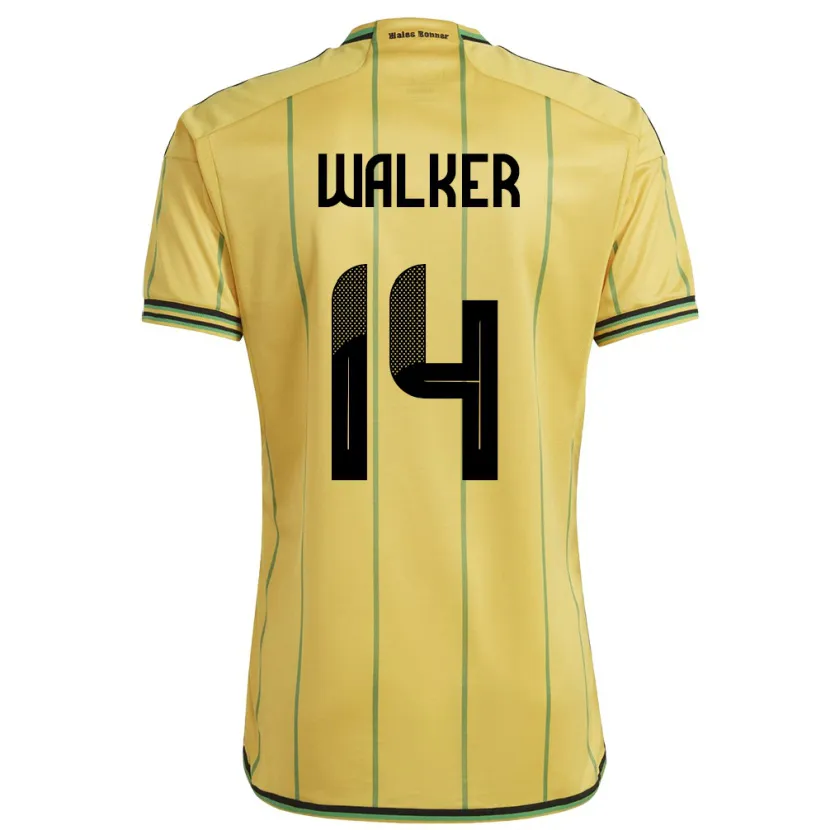 Danxen Kid Jamaica Ricshya Walker #14 Yellow Home Jersey 24-26 T-Shirt