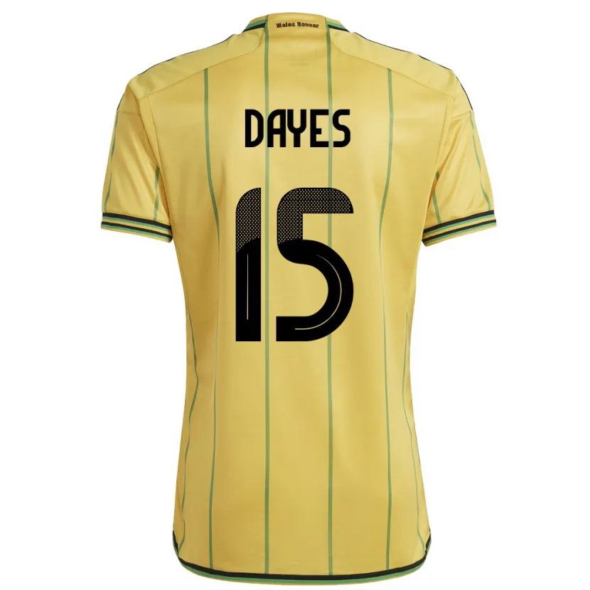 Danxen Kid Jamaica Mikayla Dayes #15 Yellow Home Jersey 24-26 T-Shirt