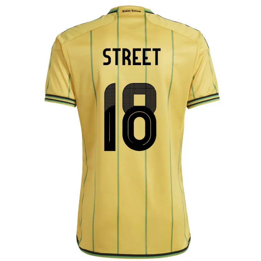 Danxen Kid Jamaica Sydnie Street #18 Yellow Home Jersey 24-26 T-Shirt