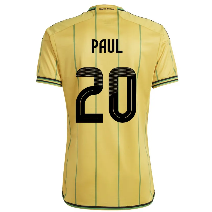 Danxen Kid Jamaica Lachante Paul #20 Yellow Home Jersey 24-26 T-Shirt