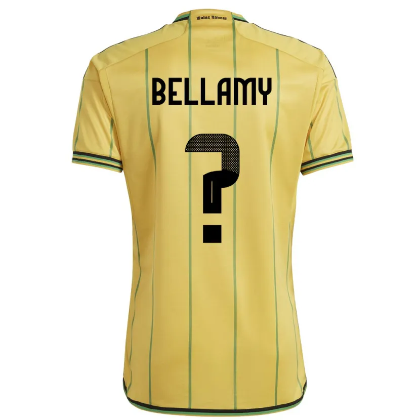 Danxen Kid Jamaica Sydney Bellamy #0 Yellow Home Jersey 24-26 T-Shirt