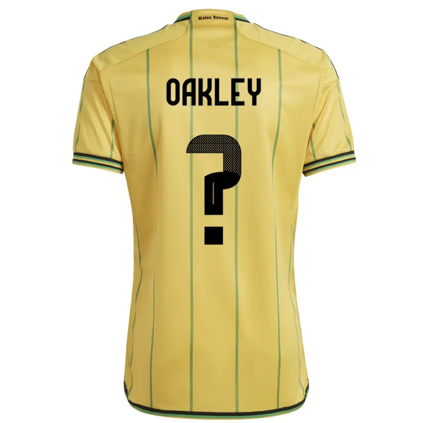 Danxen Kid Jamaica Katie Oakley #0 Yellow Home Jersey 24-26 T-Shirt