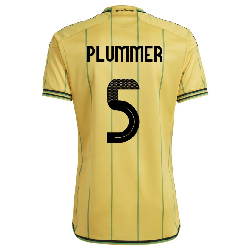 Danxen Kid Jamaica Konya Plummer #5 Yellow Home Jersey 24-26 T-Shirt