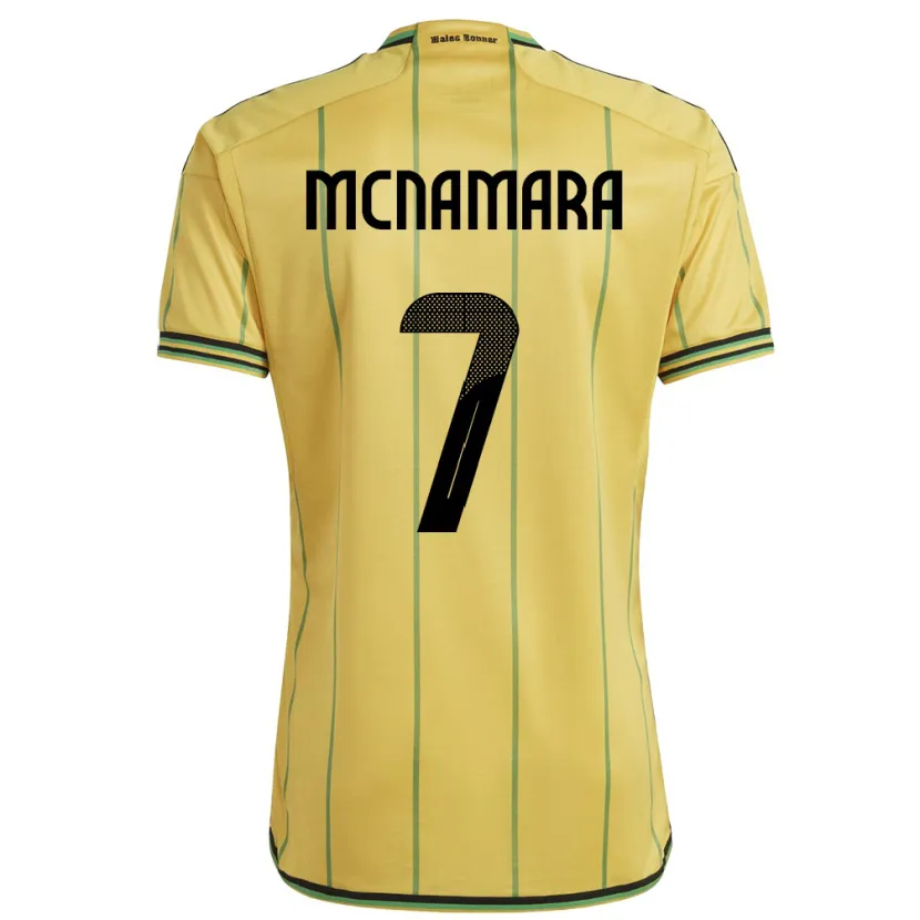 Danxen Kid Jamaica Peyton Mcnamara #7 Yellow Home Jersey 24-26 T-Shirt