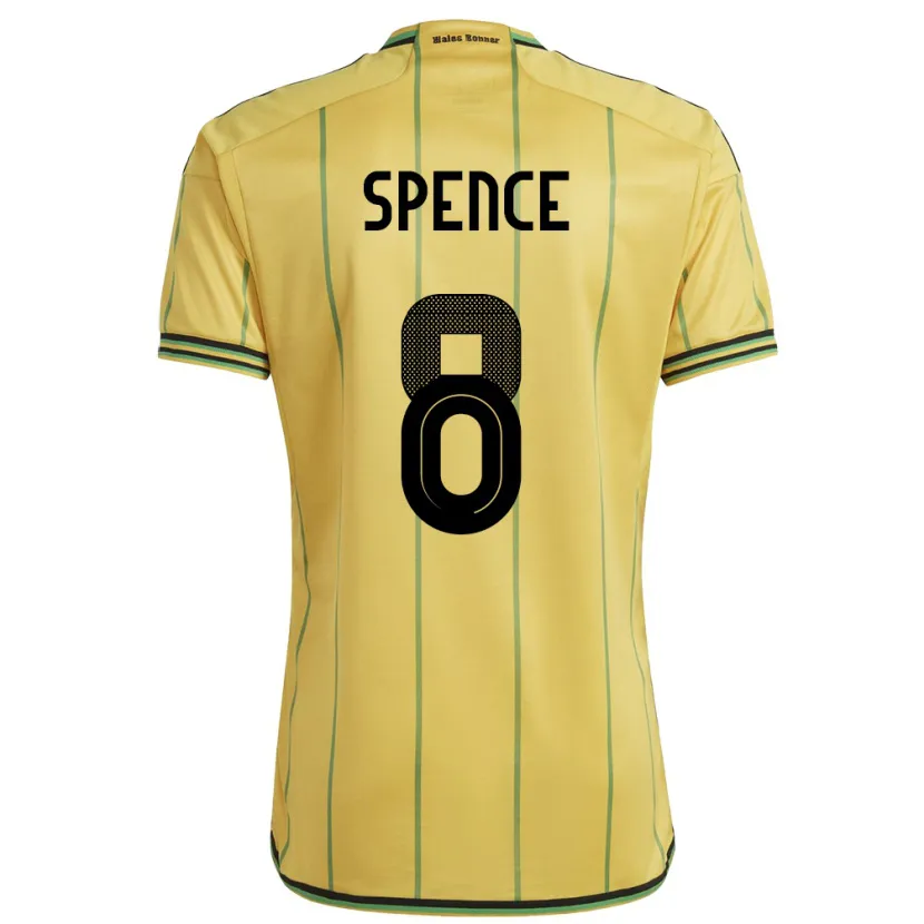 Danxen Kid Jamaica Drew Spence #8 Yellow Home Jersey 24-26 T-Shirt