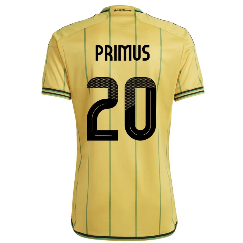 Danxen Kid Jamaica Atlanta Primus #20 Yellow Home Jersey 24-26 T-Shirt