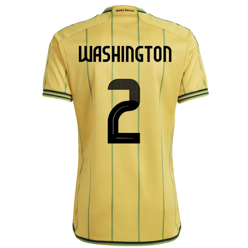 Danxen Kid Jamaica Solai Washington #2 Yellow Home Jersey 24-26 T-Shirt