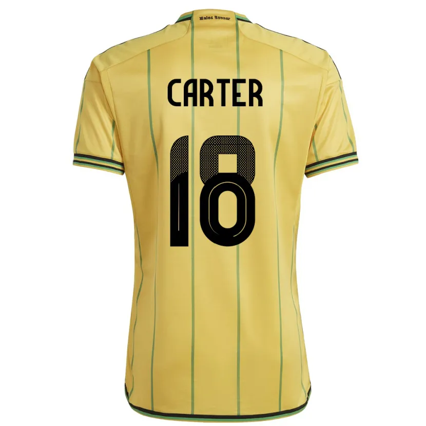 Danxen Kid Jamaica Trudi Carter #18 Yellow Home Jersey 24-26 T-Shirt