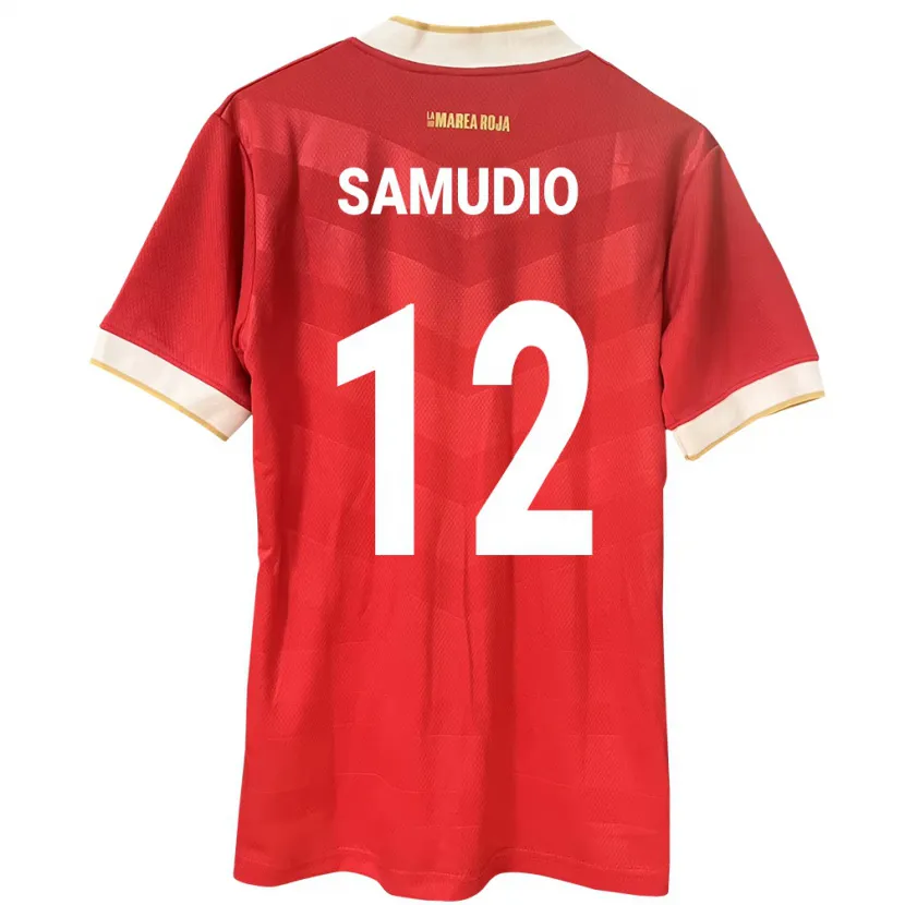 Danxen Kid Panama César Samudio #12 Red Home Jersey 24-26 T-Shirt