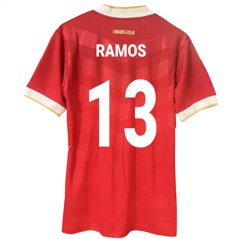 Danxen Kid Panama Jiovany Ramos #13 Red Home Jersey 24-26 T-Shirt