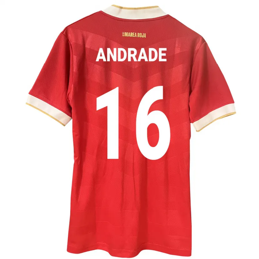 Danxen Kid Panama Andrés Andrade #16 Red Home Jersey 24-26 T-Shirt