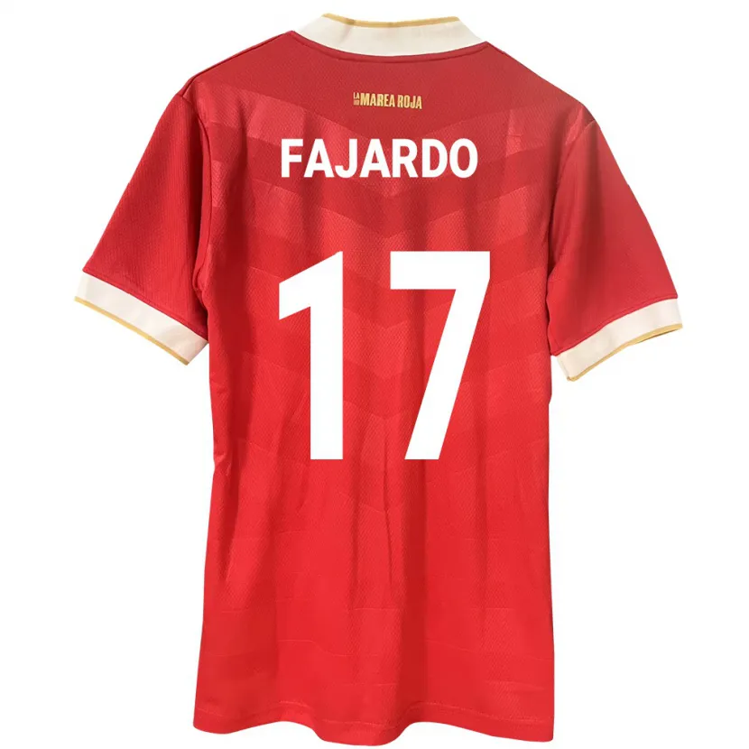 Danxen Kid Panama José Fajardo #17 Red Home Jersey 24-26 T-Shirt