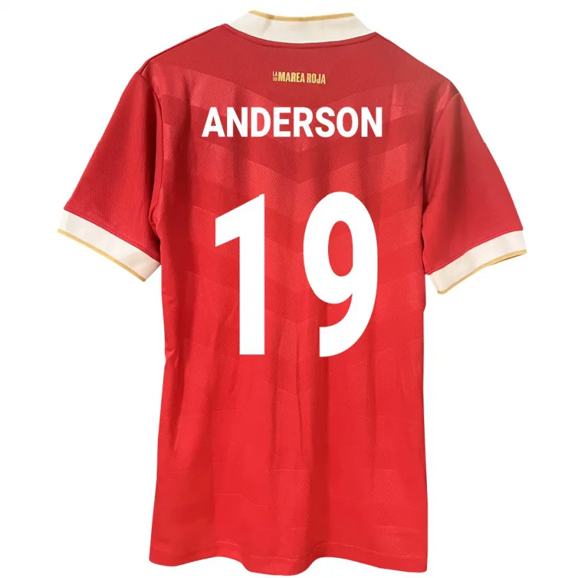 Danxen Kid Panama Iván Anderson #19 Red Home Jersey 24-26 T-Shirt