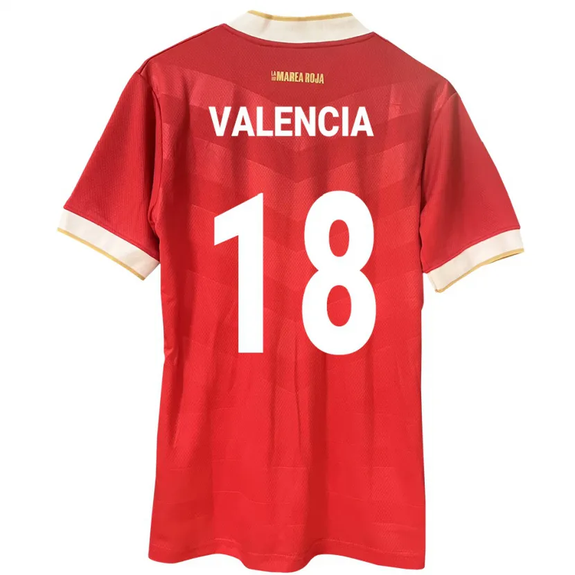 Danxen Kid Panama Omar Valencia #18 Red Home Jersey 24-26 T-Shirt