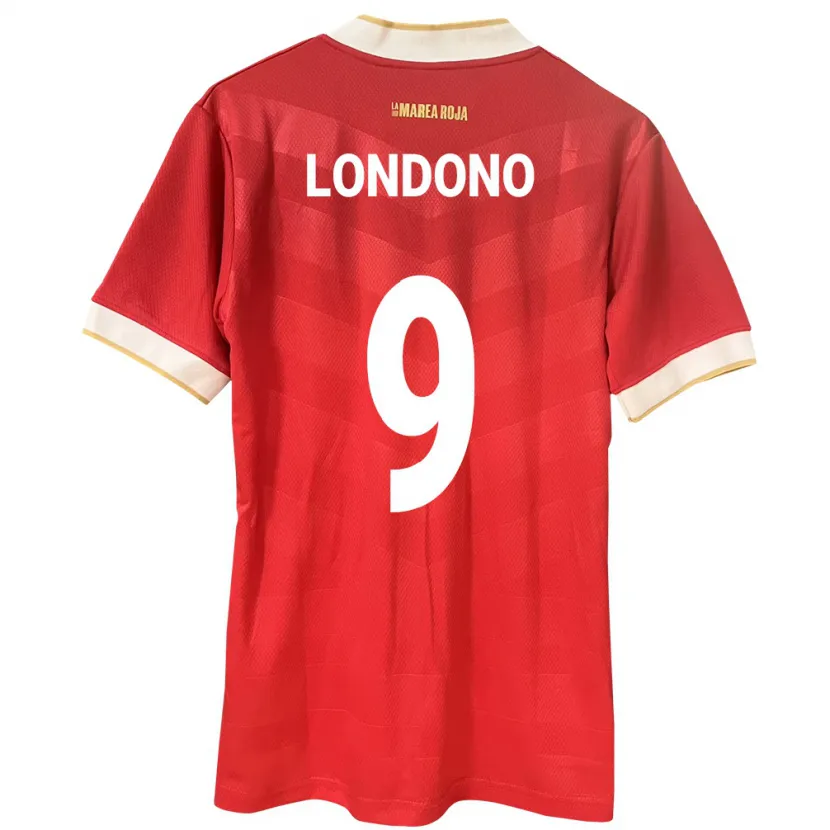 Danxen Kid Panama Azarias Londoño #9 Red Home Jersey 24-26 T-Shirt