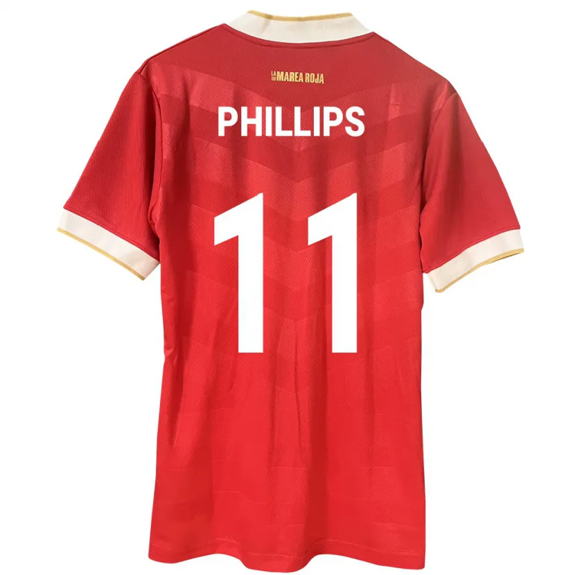 Danxen Kid Panama Ricardo Phillips #11 Red Home Jersey 24-26 T-Shirt