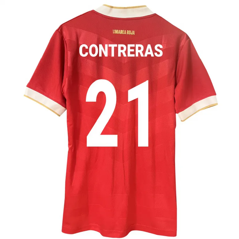 Danxen Kid Panama Davis Contreras #21 Red Home Jersey 24-26 T-Shirt