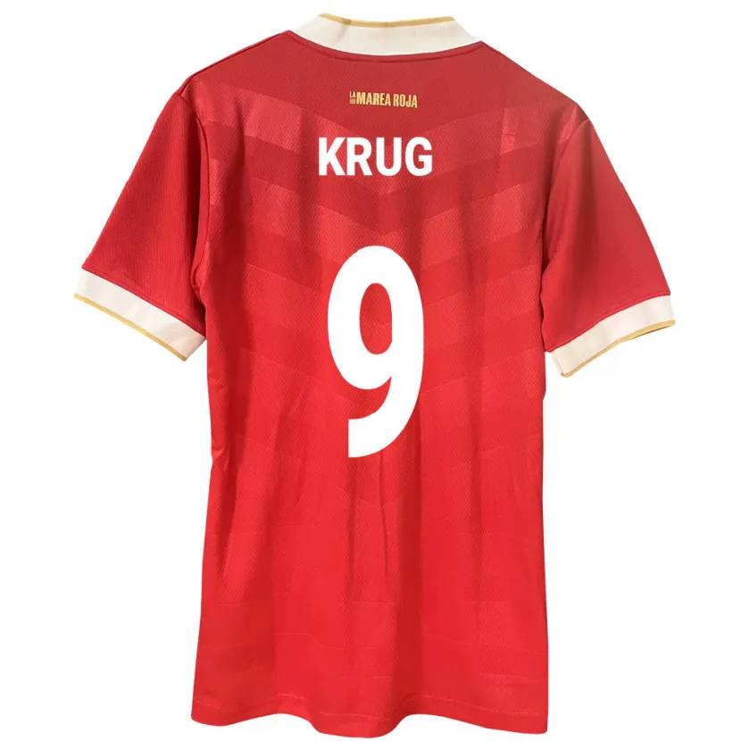 Danxen Kid Panama Frederick Krug #9 Red Home Jersey 24-26 T-Shirt