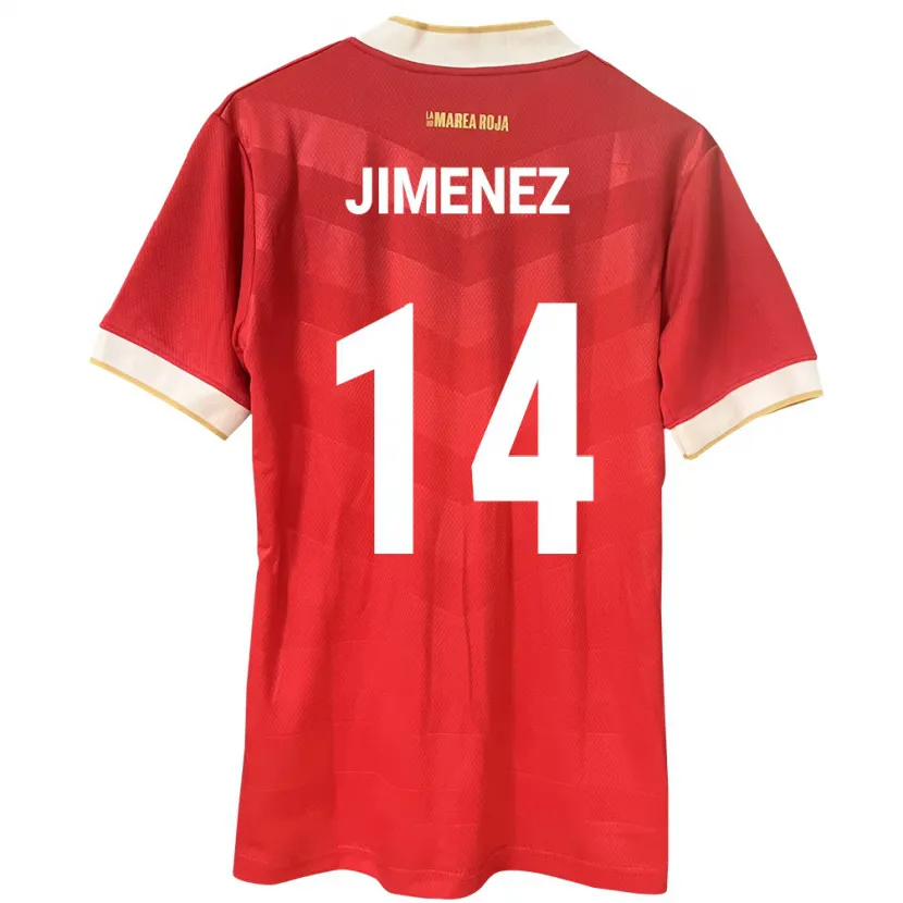 Danxen Kid Panama Juan Jiménez #14 Red Home Jersey 24-26 T-Shirt