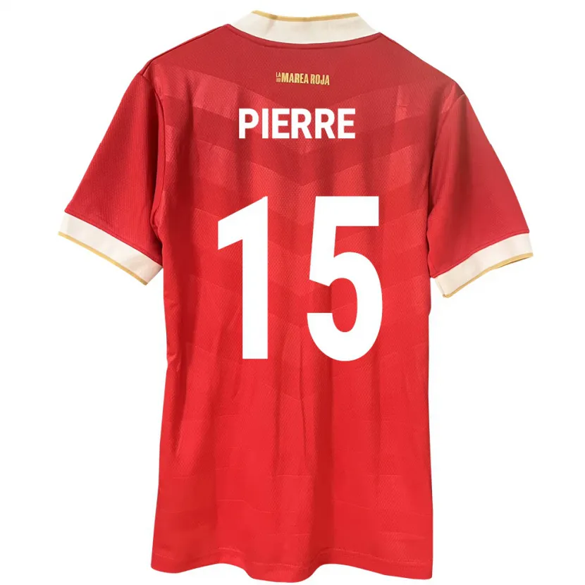 Danxen Kid Panama Joshua Pierre #15 Red Home Jersey 24-26 T-Shirt