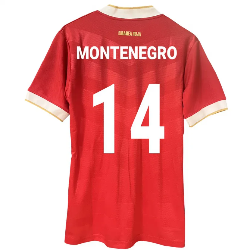 Danxen Kid Panama Carmen Montenegro #14 Red Home Jersey 24-26 T-Shirt