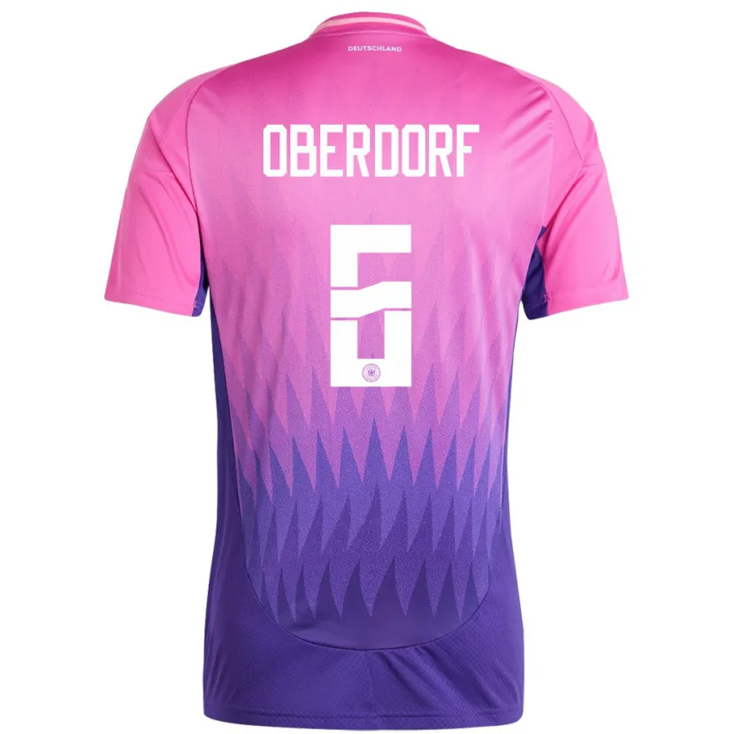 Danxen Kid Germany Lena Oberdorf #6 Pink Purple Away Jersey 24-26 T-Shirt