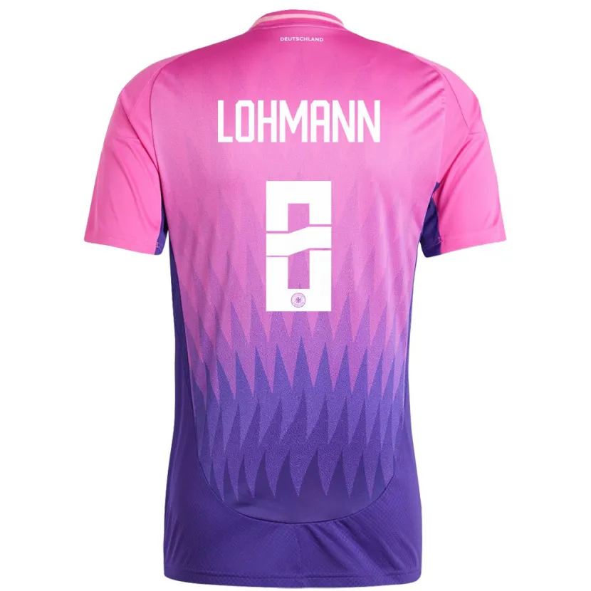 Danxen Kid Germany Sydney Lohmann #8 Pink Purple Away Jersey 24-26 T-Shirt