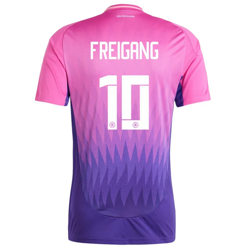 Danxen Kid Germany Laura Freigang #10 Pink Purple Away Jersey 24-26 T-Shirt