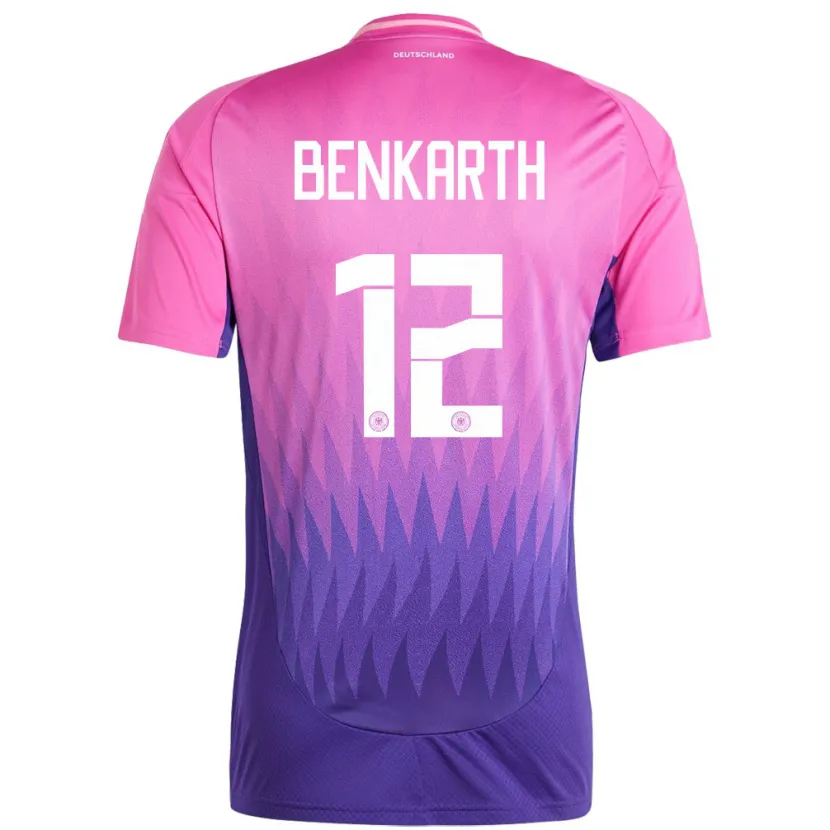 Danxen Kid Germany Laura Benkarth #12 Pink Purple Away Jersey 24-26 T-Shirt