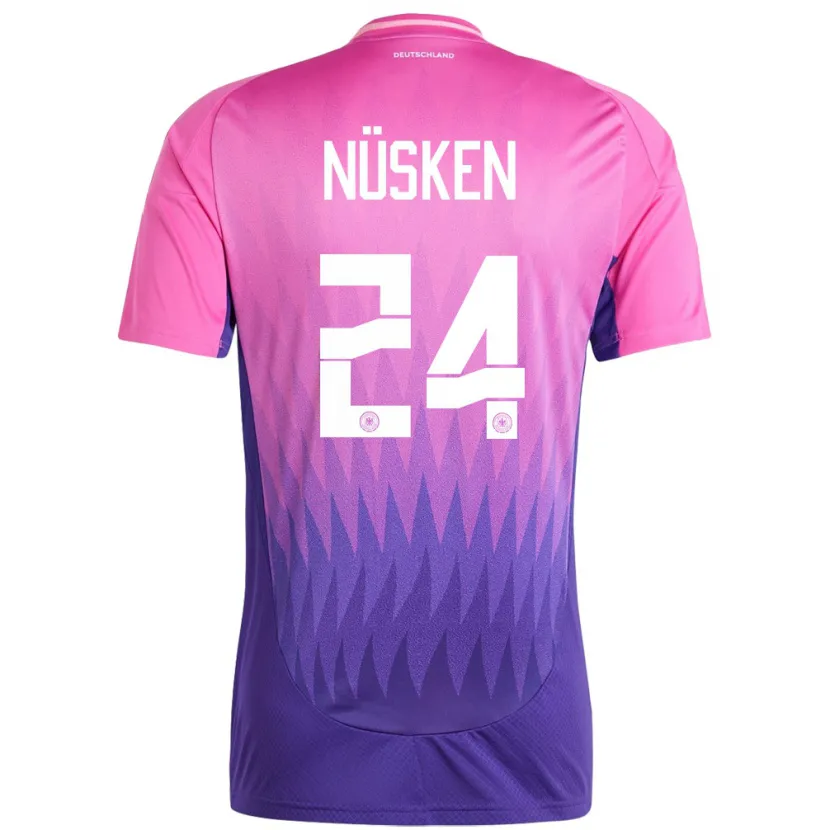 Danxen Kid Germany Sjoeke Nusken #24 Pink Purple Away Jersey 24-26 T-Shirt