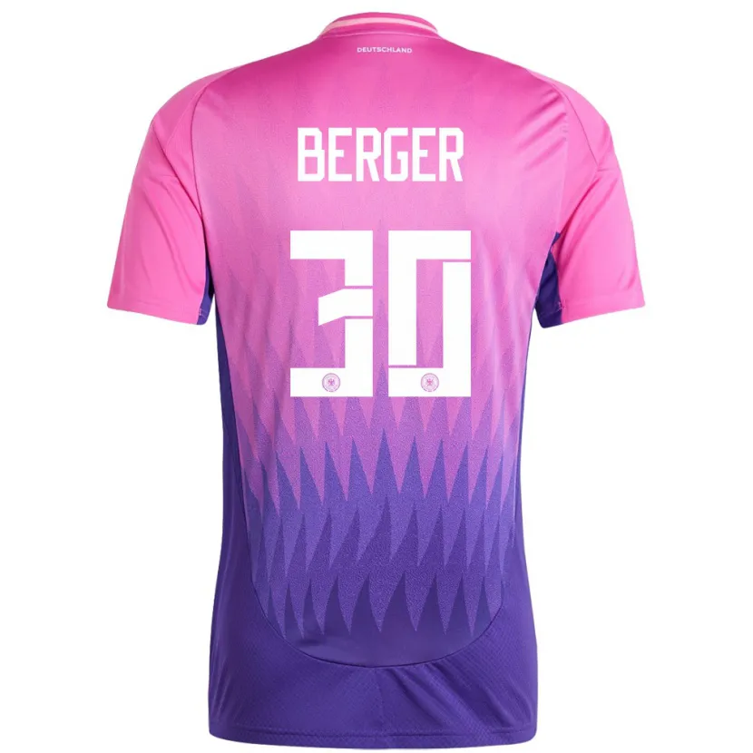 Danxen Kid Germany Ann Katrin Berger #30 Pink Purple Away Jersey 24-26 T-Shirt