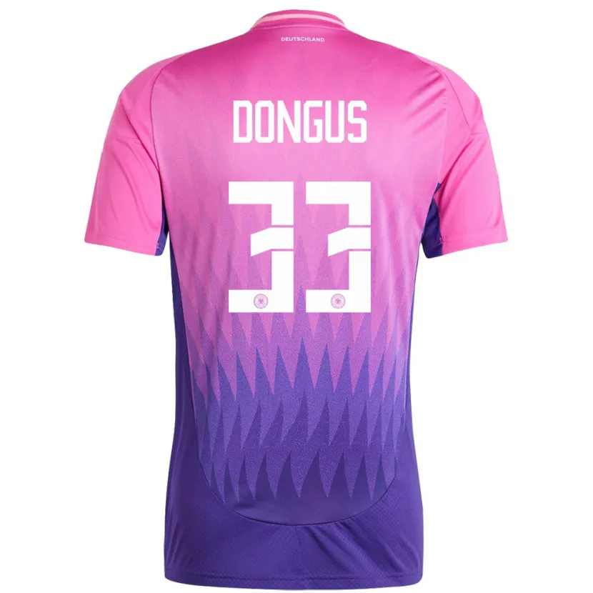 Danxen Kid Germany Fabienne Dongus #33 Pink Purple Away Jersey 24-26 T-Shirt