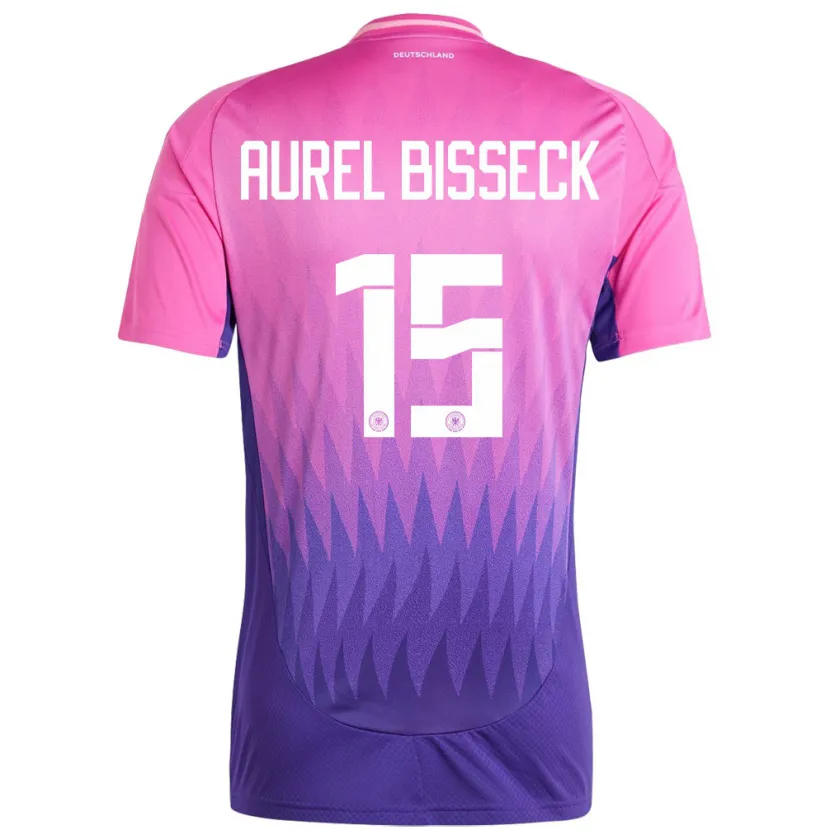 Danxen Kid Germany Yann Aurel Bisseck #15 Pink Purple Away Jersey 24-26 T-Shirt