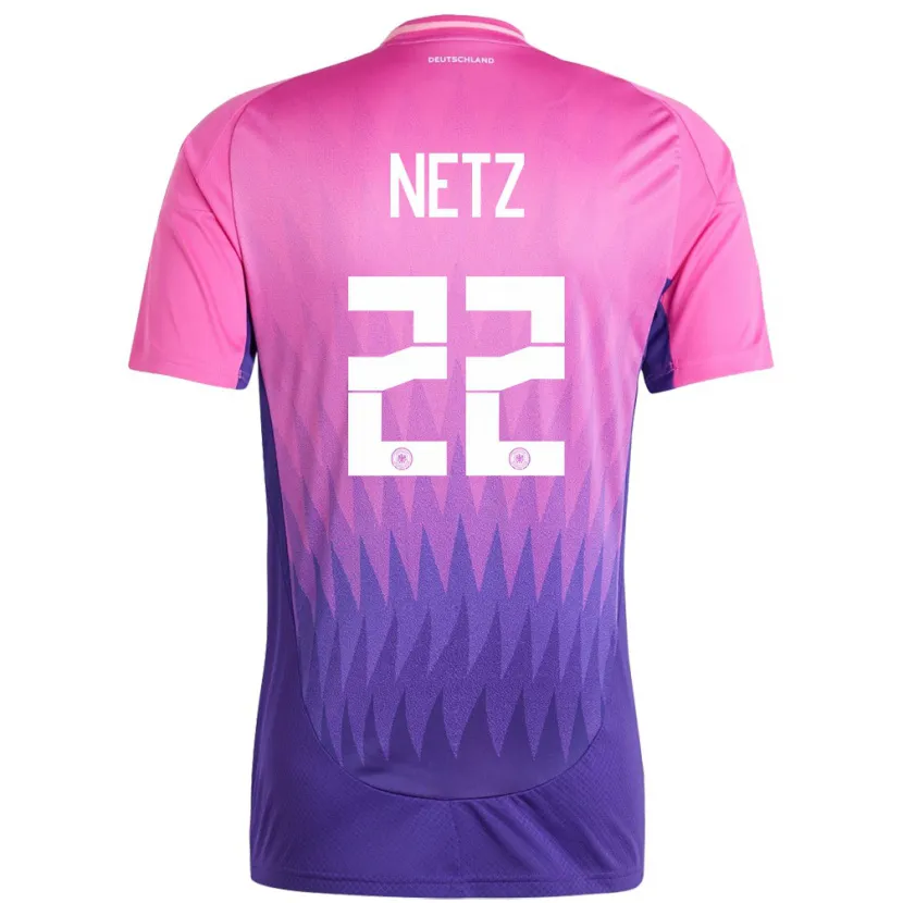 Danxen Kid Germany Luca Netz #22 Pink Purple Away Jersey 24-26 T-Shirt