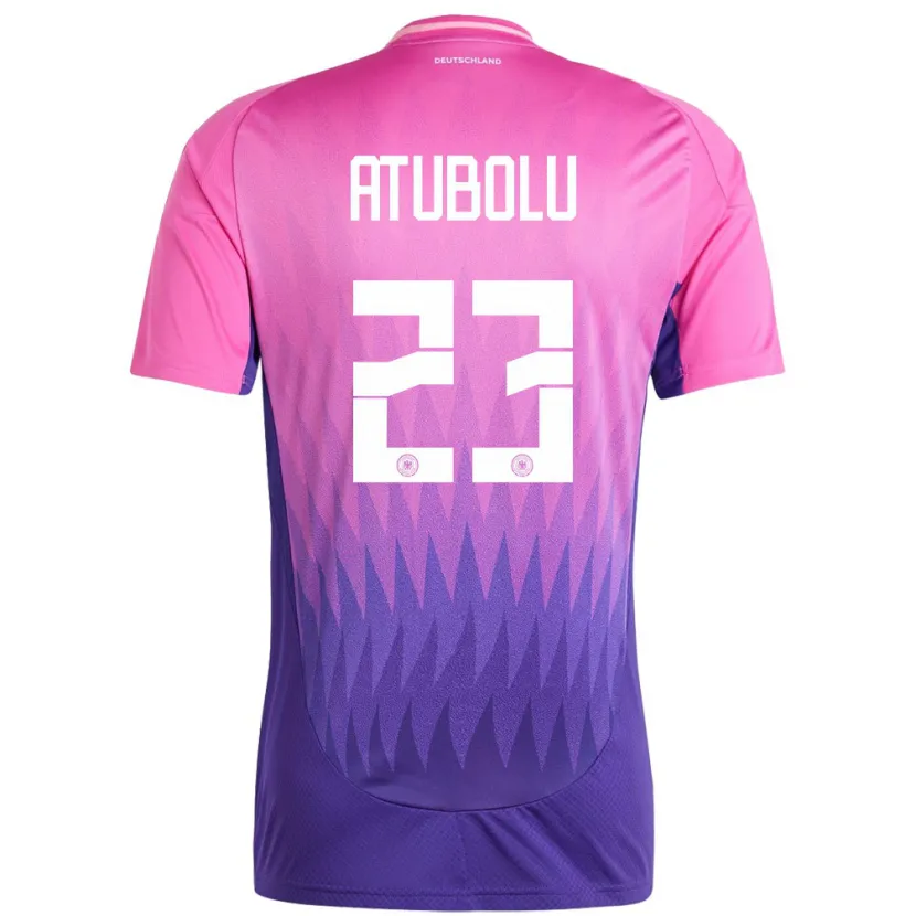 Danxen Kid Germany Noah Atubolu #23 Pink Purple Away Jersey 24-26 T-Shirt