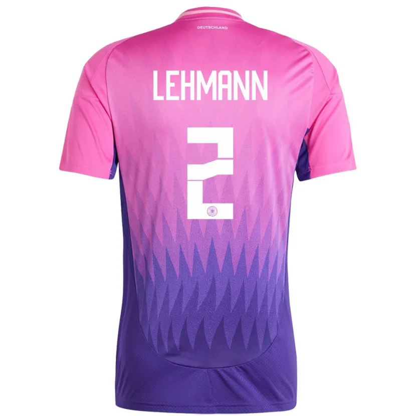 Danxen Kid Germany Paul Lehmann #2 Pink Purple Away Jersey 24-26 T-Shirt