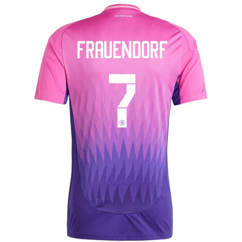 Danxen Kid Germany Melkamu Frauendorf #7 Pink Purple Away Jersey 24-26 T-Shirt