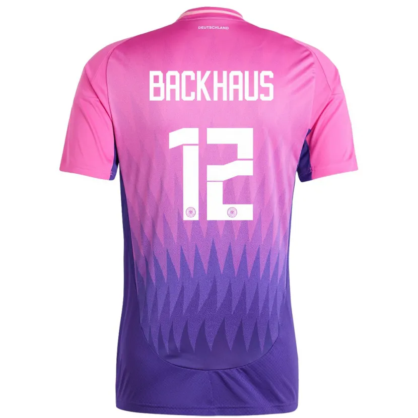 Danxen Kid Germany Mio Backhaus #12 Pink Purple Away Jersey 24-26 T-Shirt