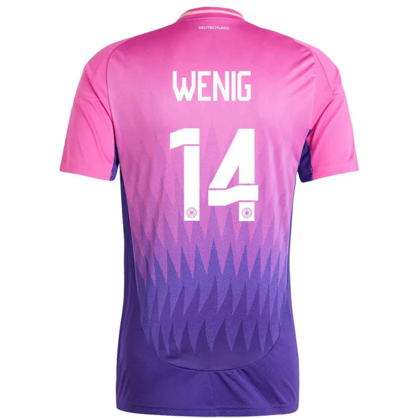 Danxen Kid Germany Marcel Wenig #14 Pink Purple Away Jersey 24-26 T-Shirt