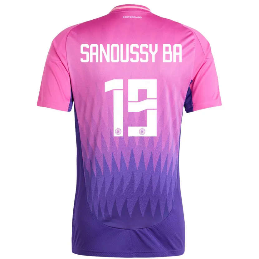 Danxen Kid Germany Sanoussy Ba #19 Pink Purple Away Jersey 24-26 T-Shirt