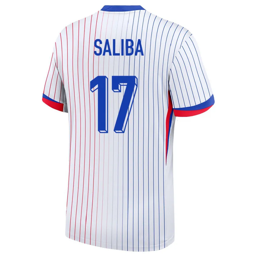 Danxen Kid France William Saliba #17 White Away Jersey 24-26 T-Shirt