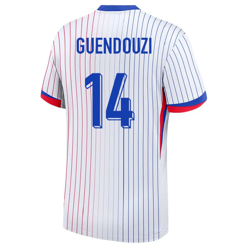 Danxen Kid France Matteo Guendouzi #14 White Away Jersey 24-26 T-Shirt