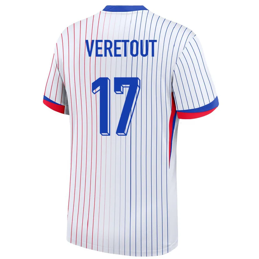 Danxen Kid France Jordan Veretout #17 White Away Jersey 24-26 T-Shirt