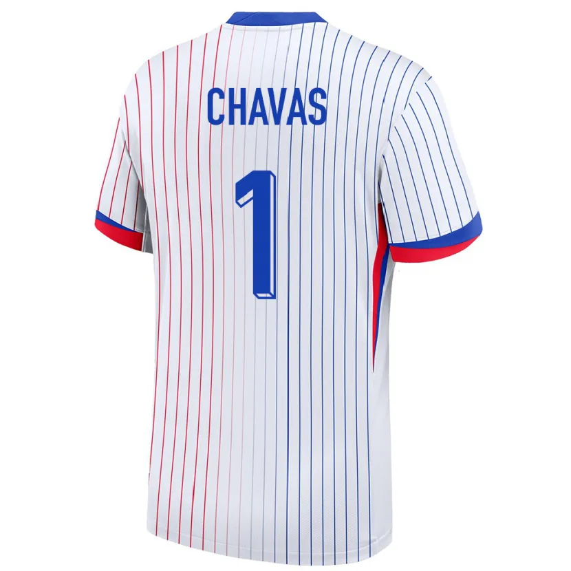 Danxen Kid France Mylene Chavas #1 White Away Jersey 24-26 T-Shirt