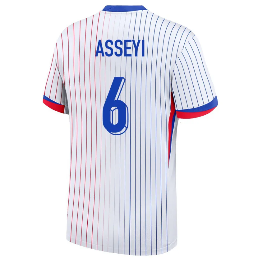 Danxen Kid France Viviane Asseyi #6 White Away Jersey 24-26 T-Shirt