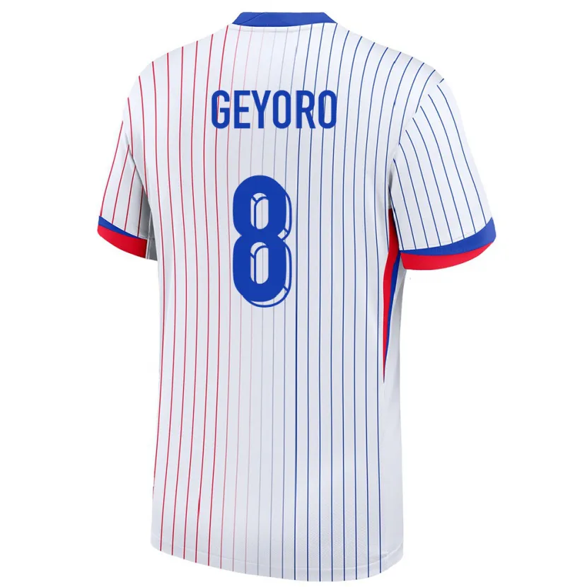 Danxen Kid France Grace Geyoro #8 White Away Jersey 24-26 T-Shirt