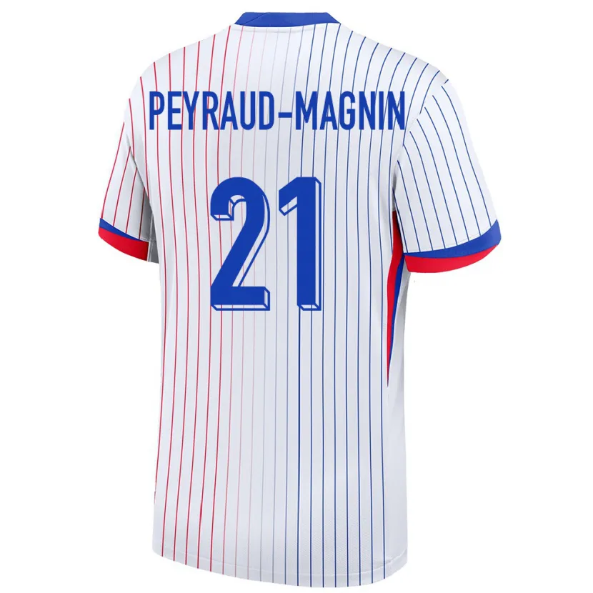 Danxen Kid France Pauline Peyraud Magnin #21 White Away Jersey 24-26 T-Shirt