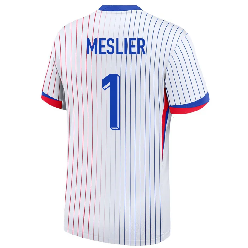 Danxen Kid France Illan Meslier #1 White Away Jersey 24-26 T-Shirt