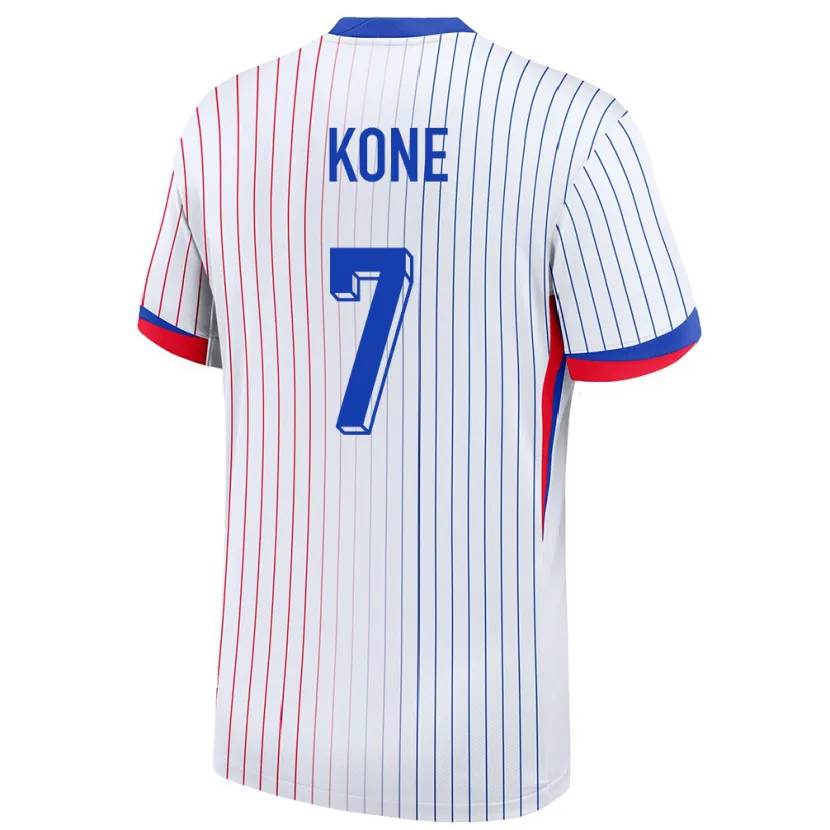 Danxen Kid France Kouadio Kone #7 White Away Jersey 24-26 T-Shirt