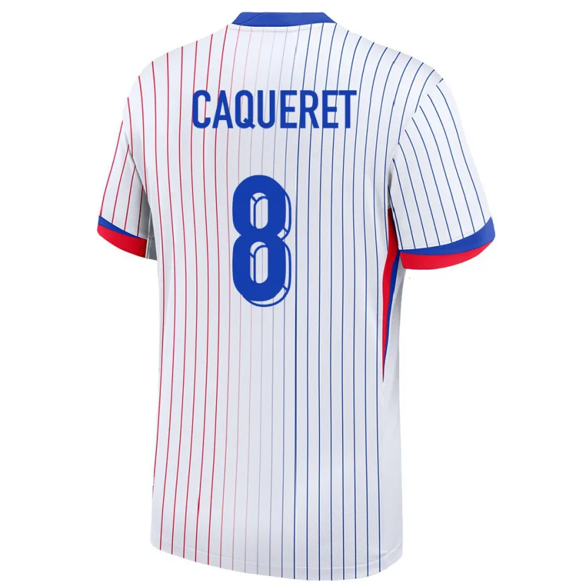 Danxen Kid France Maxence Caqueret #8 White Away Jersey 24-26 T-Shirt